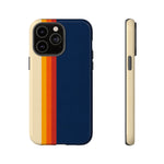 Retro Rainbow Stripe Phone Case | Tough Phone Case