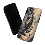 Piano Cat walking on keys Tough Case | Phone cover, musical cat art
