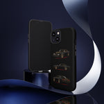 Trans Am Phone Case Black Gold, Three-View Vector Tough Cover