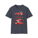 Red 1960 Corvette Convertible T-Shirt | Retro Classic Car Illustration