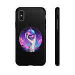 Marble Hand Orb Synthwave Phone Case Mythic Tough Case