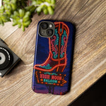 Neon Cowboy Boot phone case | High Noon Saloon design