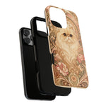 Persian Cat Floral Art Nouveau Tough Phone Case