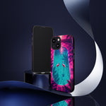 Neon Flamingo Pool Vaporwave Art Tough Phone Case