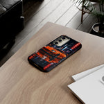 Orange Supra Phone Case, Neon City Night JDM Sports Car Tough Cover