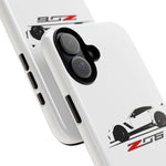 White C7 Z06 Phone Case for Chevy Vette Fans, Tough Cover