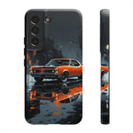 1966 GTO Orange Rainy City Tough Phone Case Cover Gift Art
