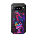 Neon Parrot Cocktails phone case | Tough Cases