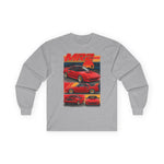 Red 1987 Toyota MR2 Collage Long Sleeve Tee | Retro JDM Sports Car