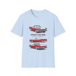 1959 Fairlane 500 Vintage Car T-Shirt | Classic Red 1950s Automobile Tee