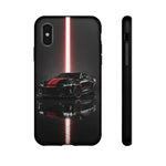 Camaro ZL1 Phone Case, Black Red Racing Stripe Studio Cover, Gift