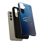 Yellowfin Tuna Phone Case, Deep Blue Water Tough Cover, Gift