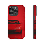 Red Miata Phone Case, NA MX5 90s JDM Roadster Tough Cover