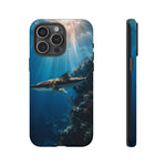 Cobia Reef Phone Case, Shaft of Light Ocean Fishing Tough Cover