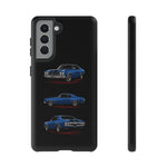 1970 Chevelle SS Phone Case Blue, Three-View Vector Tough Cover
