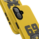 1969 Camaro Z28 Yellow Front View Muscle Car Tough Phone Case
