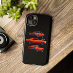 1969 Camaro SS Orange Triple View Muscle Car Tough Phone Case