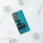 Muscle Car Phone Case Teal 69 Camaro SS, Retro Classic Cover, Guys Gift