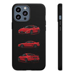 Red MR2 JDM Sports Car Phone Case Tough Multi View