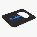 Blue Classic 1967 Corvette Front View Mouse Pad | Retro Car Desk Mat