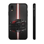 Camaro ZL1 Phone Case, Black Red Racing Stripe Studio Cover, Gift