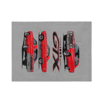 1967 GTX Red Muscle Car Velveteen Microfiber Blanket