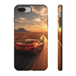 C8 Desert Highway Sunset Phone Case Tough Case for Corvette Drivers
