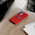 Red Classic Corvette C1 Illustration phone case | Retro Car Tough Case