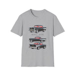 Classic 1957 Chevy Bel Air Hardtop Car Trio Illustration T-Shirt