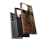 German Wirehaired Pointer Autumn Art Tough Phone Case