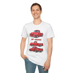 Red 1955 F100 Vintage Truck T-Shirt | Classic Trio Pickup Design