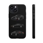 Black 300ZX Sports Car Tough Phone Case - Multi View
