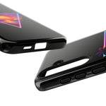 Synthwave Sunset Triangle Phone Case Retro Vaporwave Case