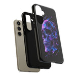 Holographic Skull Phone Case, Shattered Glass Iridescent Cover