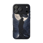 Geisha Parasol Moonlight Art Tough Phone Case