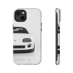 White MK4 Supra Phone Case, Retro 90s JDM Tough Cover for Car Enthusiasts