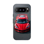 Red C8 Z06 Track Wing Tough Phone Case Cover Gift Art