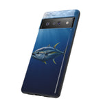 Yellowfin Tuna Phone Case, Deep Blue Water Tough Cover, Gift