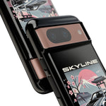 R34 Skyline GT-R Sakura Mountain JDM Tough Phone Case Gift