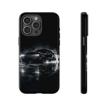 Black Sports Car Illustration 2023 Challenger SRT phone case | Car Drift Reflection