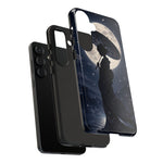 Geisha Parasol Moonlight Art Tough Phone Case