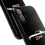 1970 Camaro Z28 White Silhouette Tough Phone Case Cover Gift
