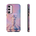 Praying Cherub Statue halo Vaporwave Aesthetic phone case