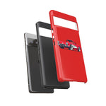 Red Classic Corvette C1 Illustration phone case | Retro Car Tough Case