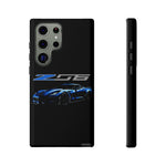Blue C7 Z06 Sports Car Tough Phone Case Track Style Cover Gift