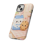 Milk Cookie Phone Case Cute Food Kawaii Tough Cover Gift Art