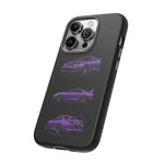 MK4 Supra Phone Case Purple, Three-View Vector Cover
