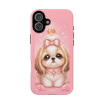Shih Tzu Princess Kawaii Chibi Puppy Pet Dog Art Tough Phone Case