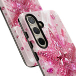 Pink Glitter Star Tough Case | Sparkle Phone Case