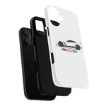 White C7 Z06 Phone Case for Chevy Vette Fans, Tough Cover